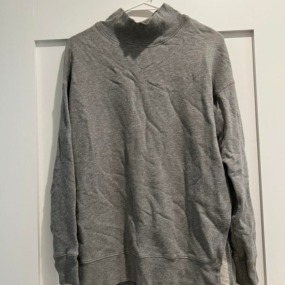 Free People Size Small Oversized Pullover Sweater in Gray